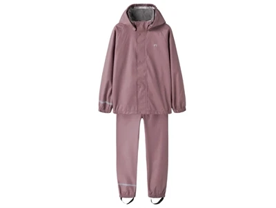Name It regnsæt wistful mauve med refleksdetaljer
