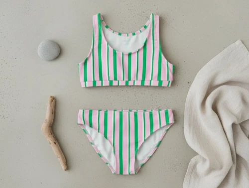 Name It bikini pink med striber