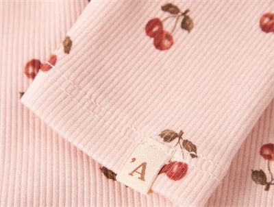 Lil\' Atelier leggings silver peony med kirsebærprint