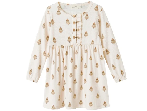 Lil’ Atelier kjole pastel parchment med klovneprint