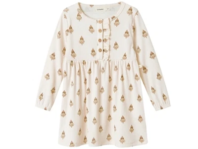 Lil’ Atelier kjole pastel parchment med klovneprint