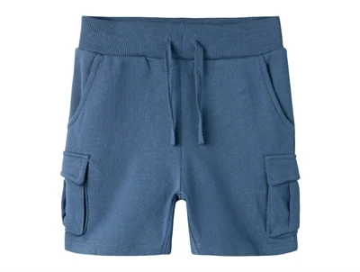 Name It sweatshorts blå med cargolommer til børn