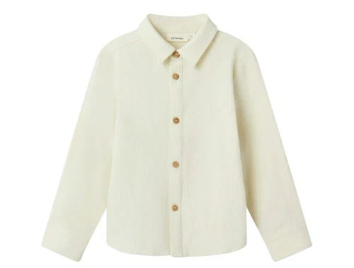 Skjorte fra Lil\' Atelier i turtledove med træknapper