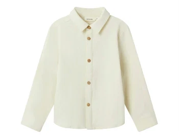 Skjorte fra Lil' Atelier i turtledove med træknapper