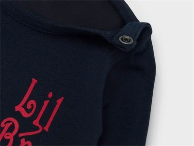 Name It body navy blazer med Lil Bro print