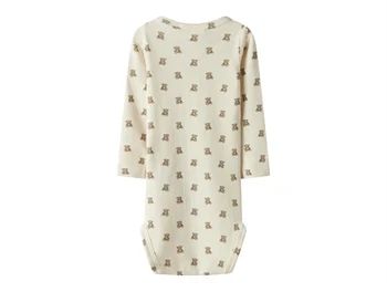 bagside af lil\' atelier body med teddy bear-print i beige