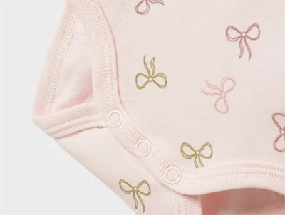 Name It 3-pak body i lyserøde nuancer med sløjfer