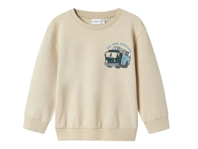 Name It sweatshirt peyote med brandbil