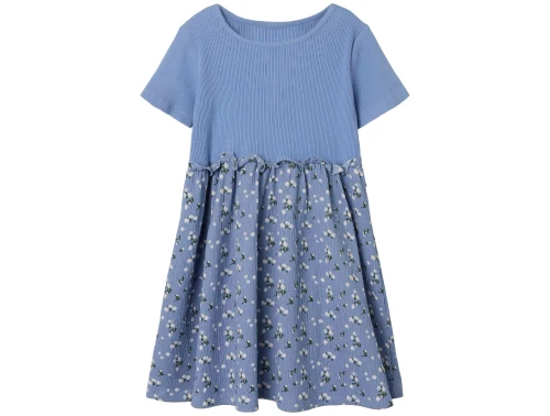 Name It vista blue blomstret kjole