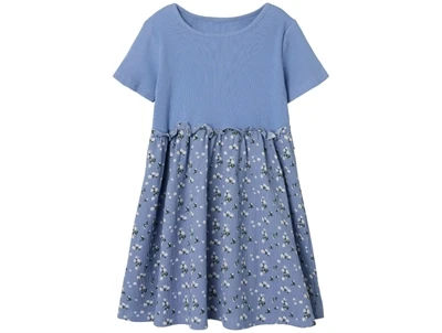 Name It vista blue blomstret kjole