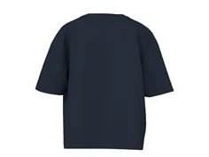 bagside af mørkeblå t-shirt fra name it uden print