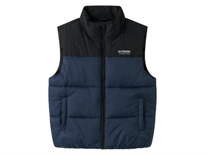 Name It blå vest med refleksdetalje forside