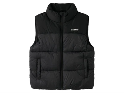 Name It sort vest med refleksdetalje forside