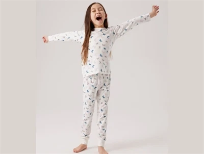 Name It pyjamas i hvid med sommerfugleprint på barn