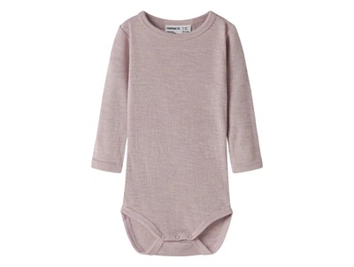 Name It body i violet ice med lange ærmer