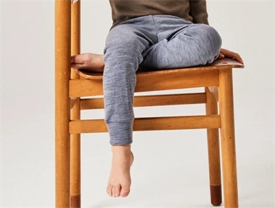 Name It merinould leggings i folkstone gray på barn
