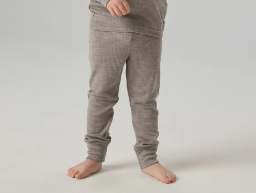 Name It merinould leggings i satellite på barn