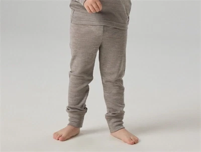 Name It merinould leggings i satellite på barn