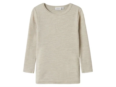 Name It t-shirt i nacreous cloud merinould rib set forfra