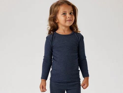 Name It uld bluse ombre blue på barn