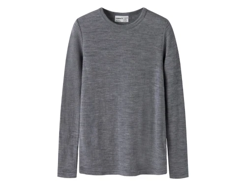 Name It merinould bluse i grå nuance