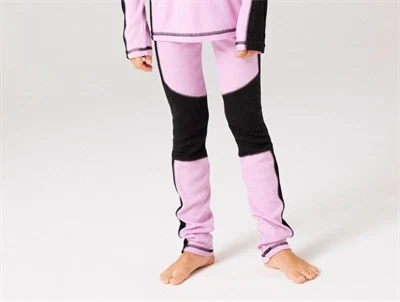 Name It merinould leggings i rosa nuance med sorte detaljer