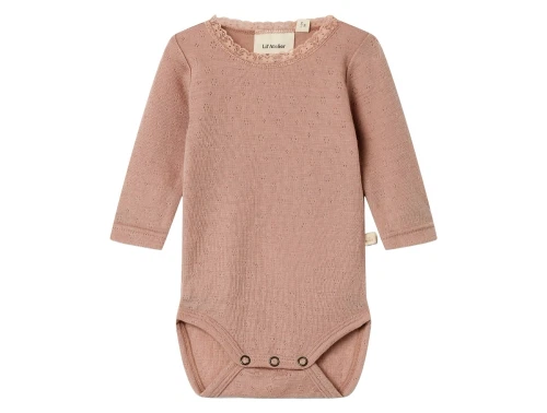 Lil\' Atelier body roebuck i merinould med blonder