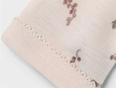 Detalje af Lil\' Atelier leggings i morganite berry uld