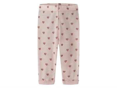 Lil\' Atelier leggings morganite med små hjerter