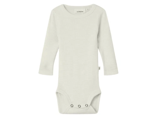 Lil\' Atelier body turtledove melange i uld modal rib