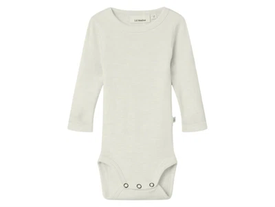 Lil' Atelier body turtledove melange i uld modal rib