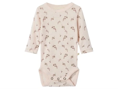 Lil' Atelier body morganite berry i merinould med print