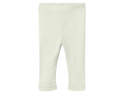 Lil' Atelier leggings turtledove melange i uld modal rib