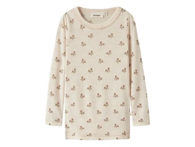 Lil\' Atelier bluse turtledove med små blomster