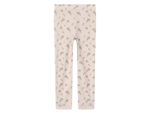 Lil\' Atelier leggings morganite berry i merinould med bærprint