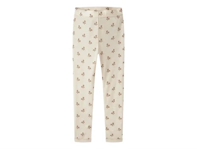 Lil\' Atelier leggings turtledove med små blomster