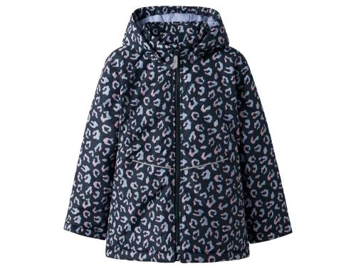 Name It jakke dark sapphire med leopard print forfra