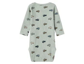 bagside af body fra Name It i farven aqua gray