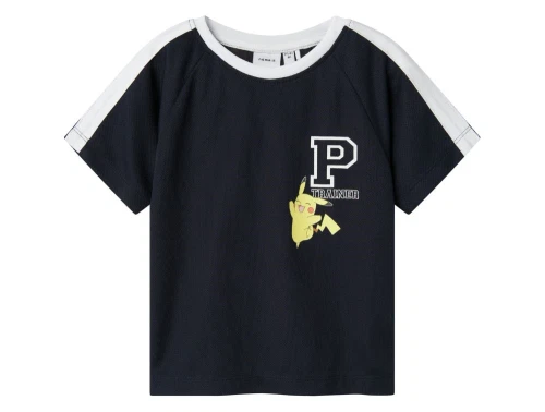 Name It t-shirt navy blazer med Pikachu og hvide detaljer