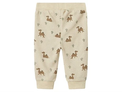 Name It bukser peyote med dromedarprint og ribkanter