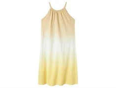 name it kjole i gul med dip dye effekt, set bagfra