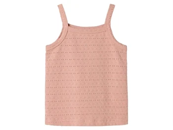 top fra Lil\' Atelier i farven misty rose med hulmønster