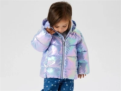 Name It pufferjakke violet med aftagelig hætte model