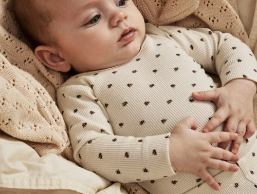 Lil Atelier body turtledove med mariehøner