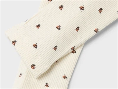 Lil\' Atelier leggings i råhvid med mariehøneprint