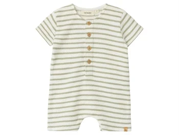 Lil' Atelier jumpsuit i seagrass med grønne striber og knapper