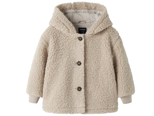 Name It teddyjakke peyote med hætte