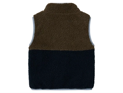 Name It teddyvest i morel og navy bagside