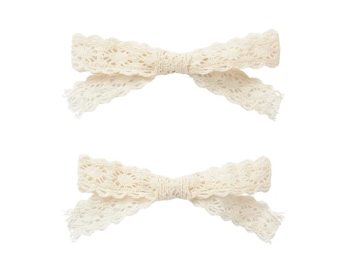 Lil\' Atelier hårspænder i råhvid blonde 2-pak i håret