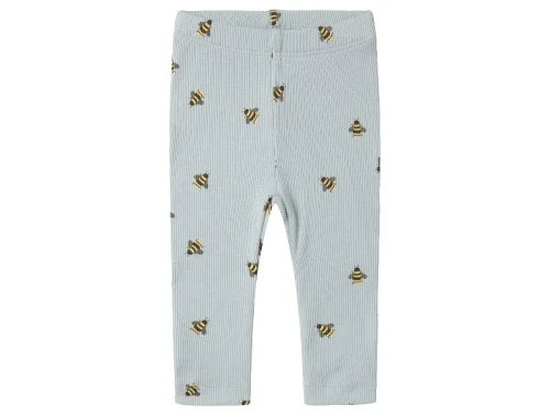 Leggings fra Name It i pearl blue med print af bier